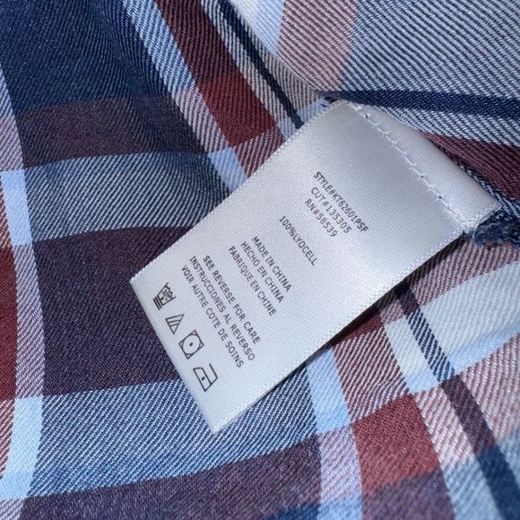 EUC Kut From The Kloth Flannel Tunic Long Sleeve Top Size Small - Picture 4 of 6